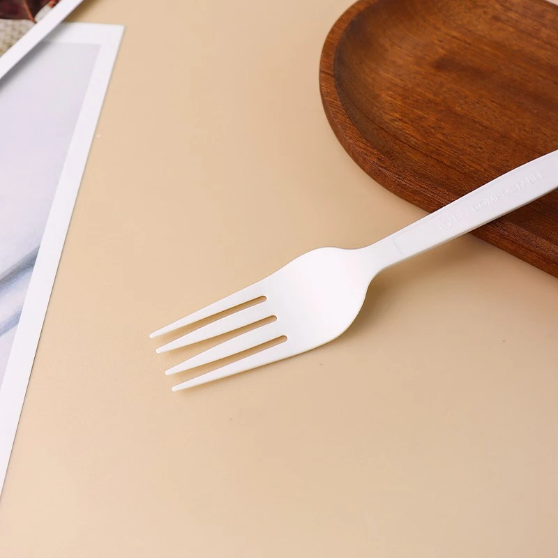 White Eco-friendly fork